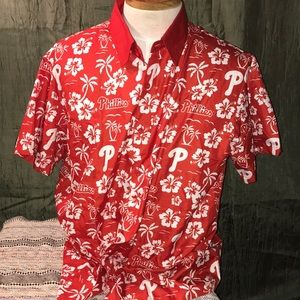phillies button down shirt
